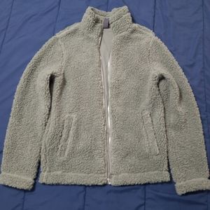 H&M Men's Regular Fit Coupe Standard Faux Sherling Sweater Jacket in Small